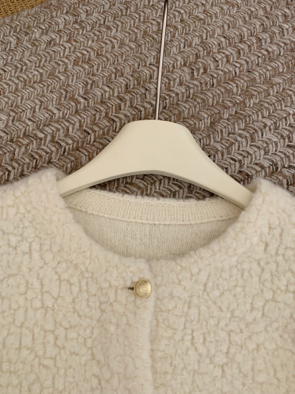 Kelly Designs Gold Buttons Wool Three Colors Cardigan (Instock)