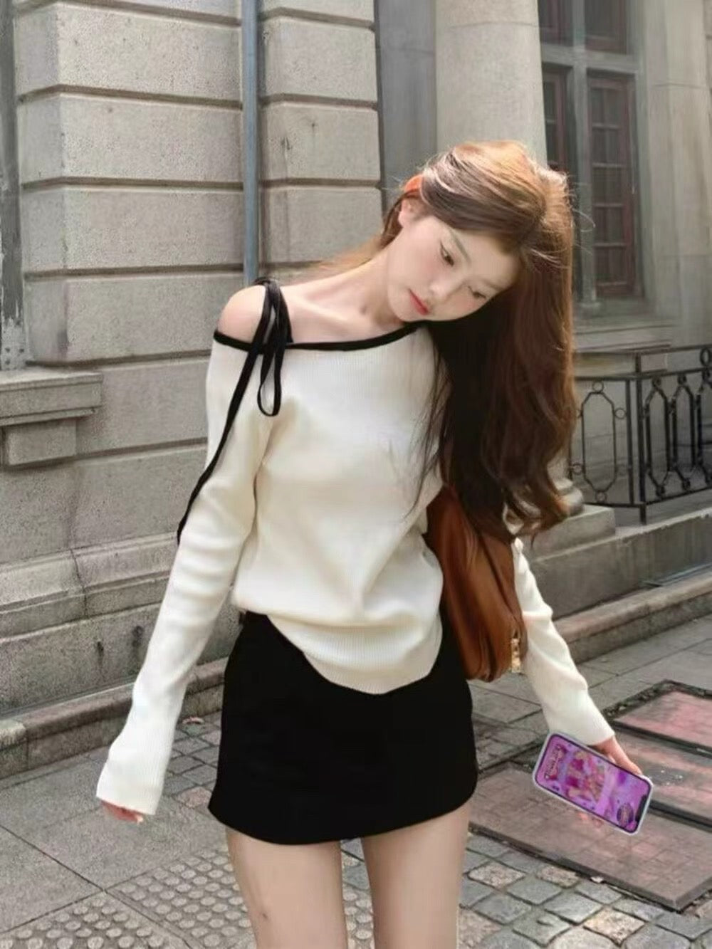 Kelly Designs Two Colors Off Shoulder Top (Instock)