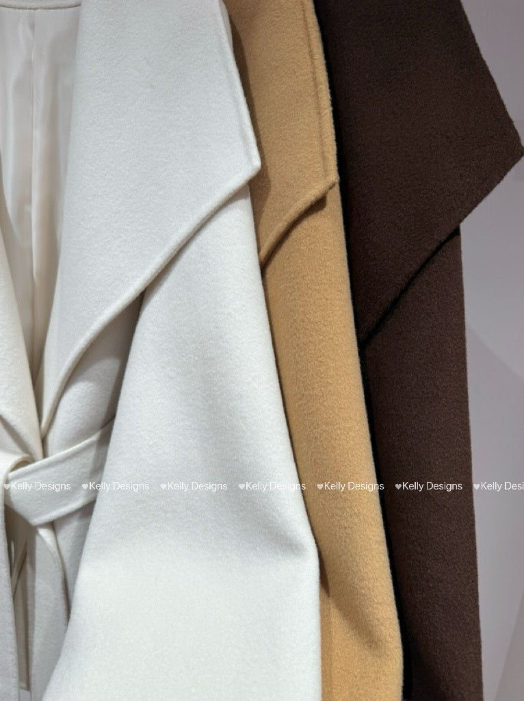 Kelly Designs Brown Sheep Wool Coat (Instock)