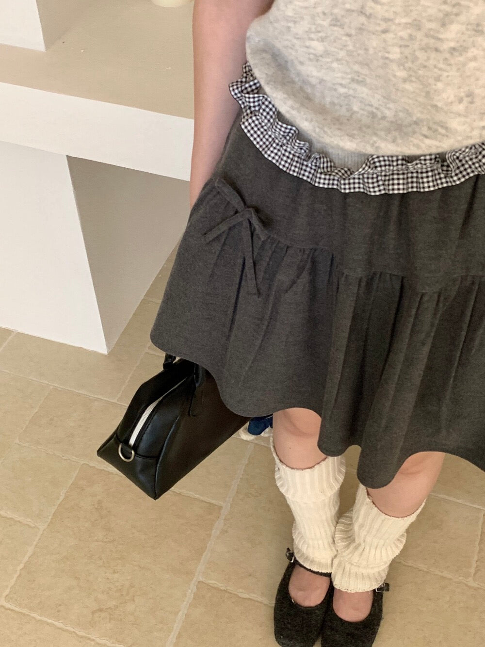 Kelly Designs Dark Grey Ribbons Skirt (Instock)