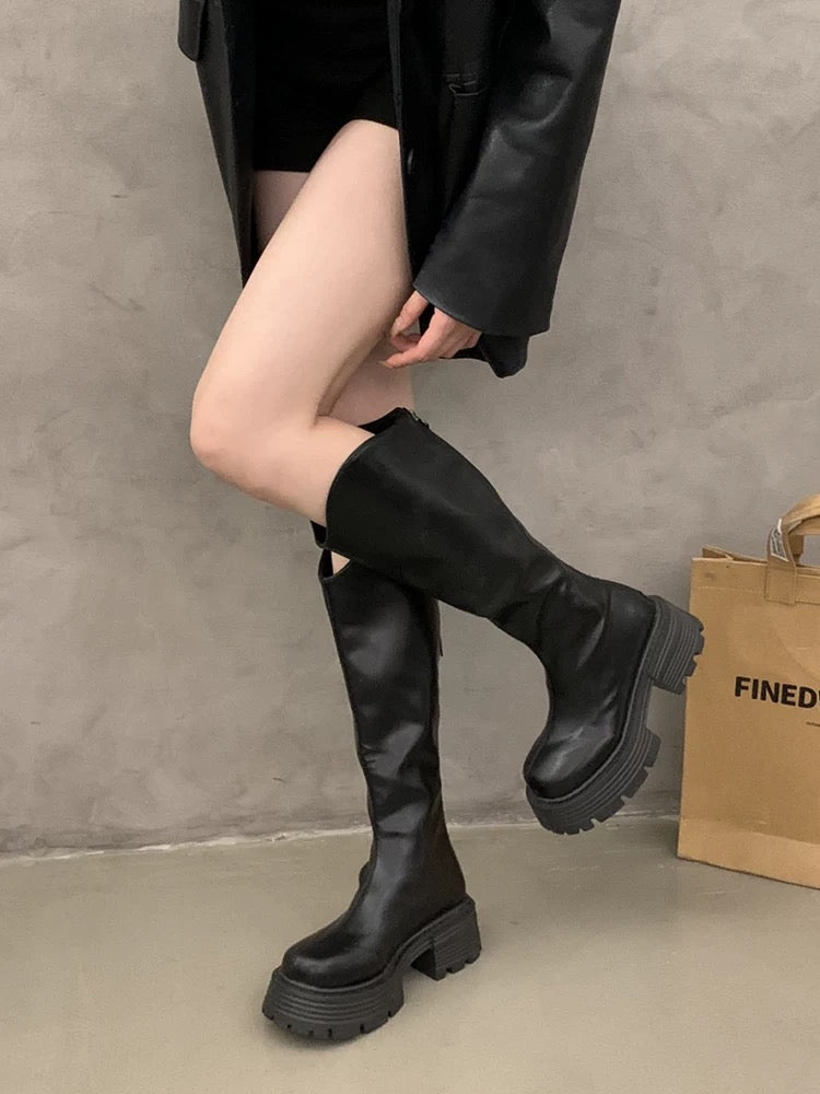 Kelly Designs Chunky Platform Knee-High Boots (2 Colors) (Instock)