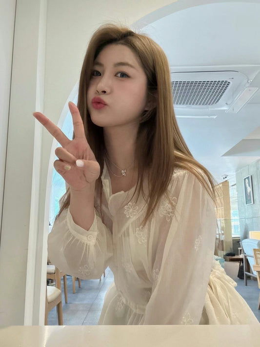 Korean APM Collection Beige Blouse (Instock)