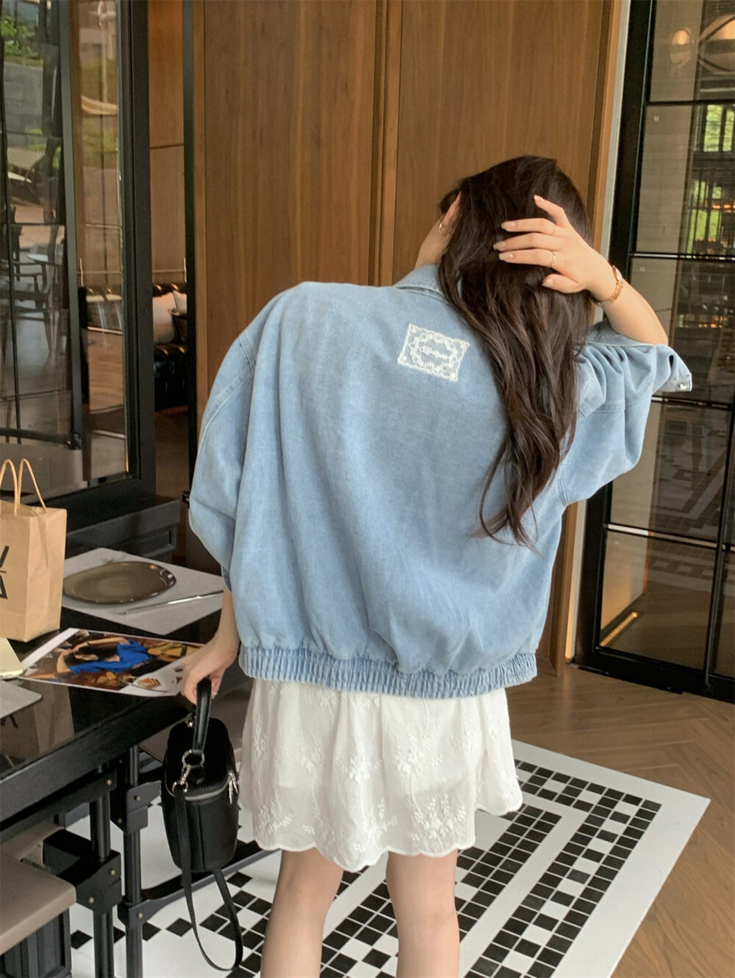 Kelly Designs Korean Style Blue Denim Shirt (Coming Soon)