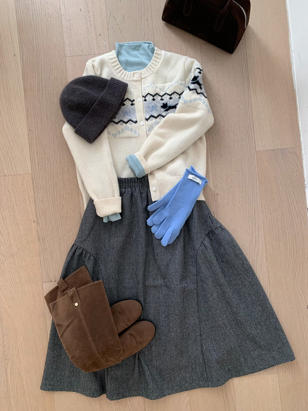 Kelly Designs Pure Wool Nordic Knit Cardigan (Instock)