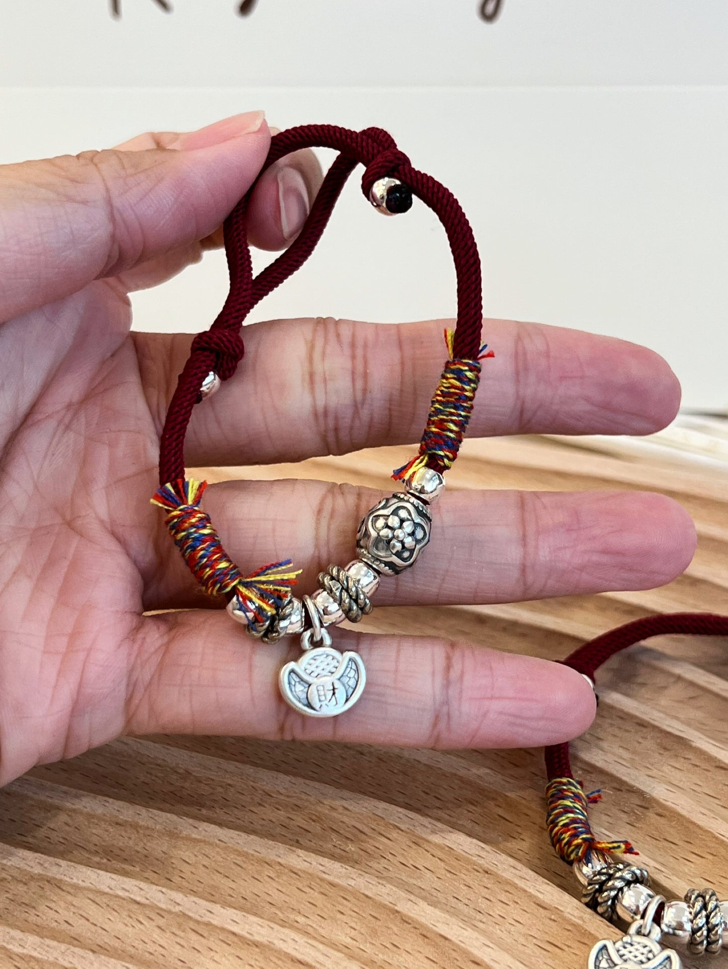 Kelly Designs Red String Lucky Pocket Coins Bracelet (Instock)