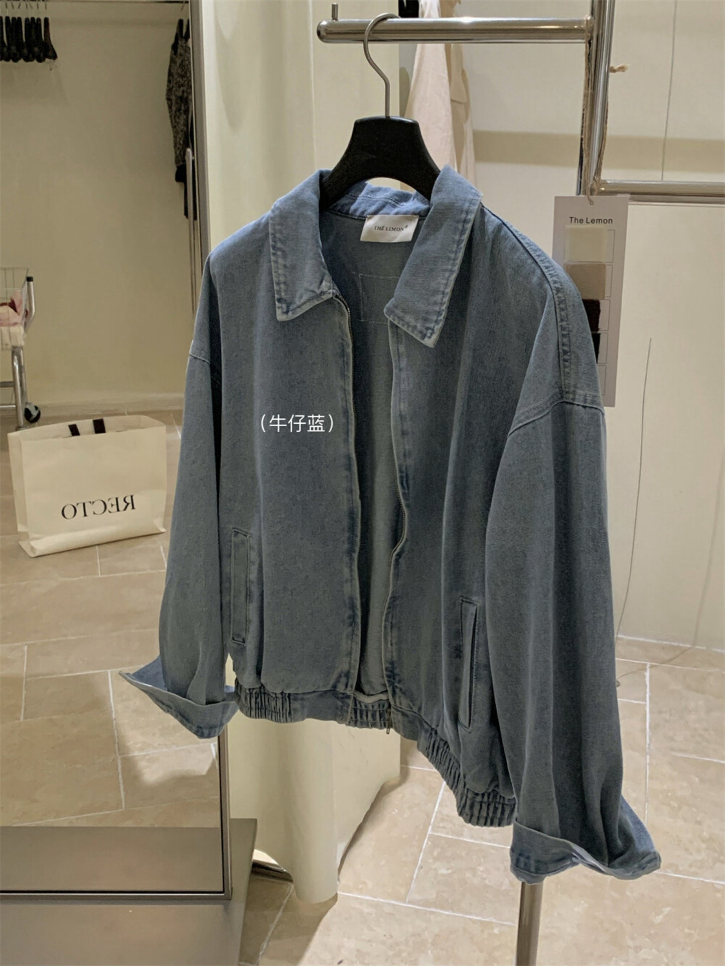 Kelly Designs Korean Style Blue Denim Shirt (Coming Soon)