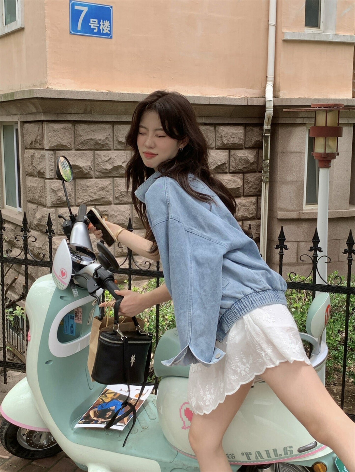 Kelly Designs Korean Style Blue Denim Shirt (Coming Soon)