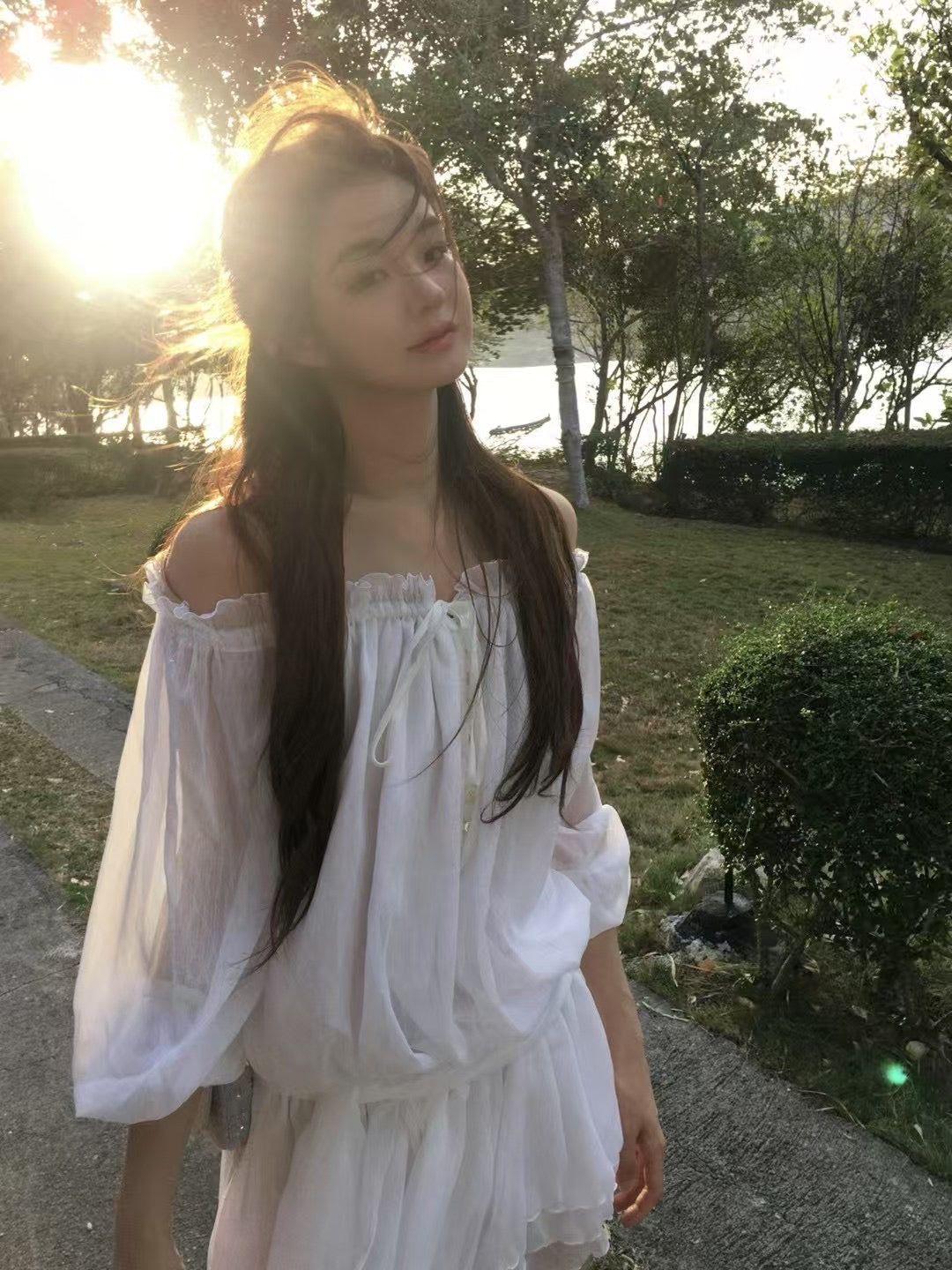 Korean APM collection Vegetable White Blouse (Instock)