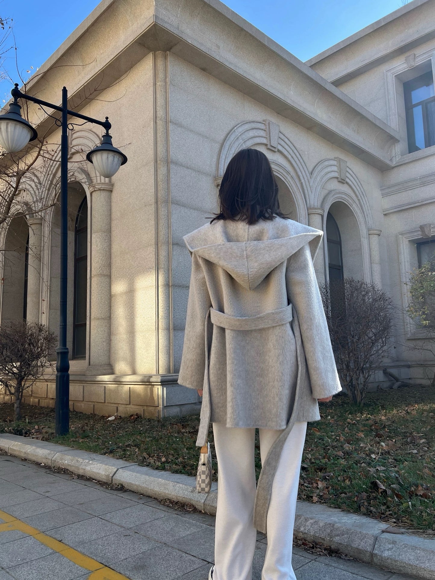 Kelly Designs short hooded wool coat (Instock)