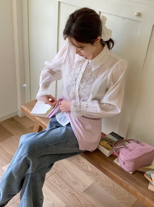 Kelly Designs Lace Inner Blouse (Instock)