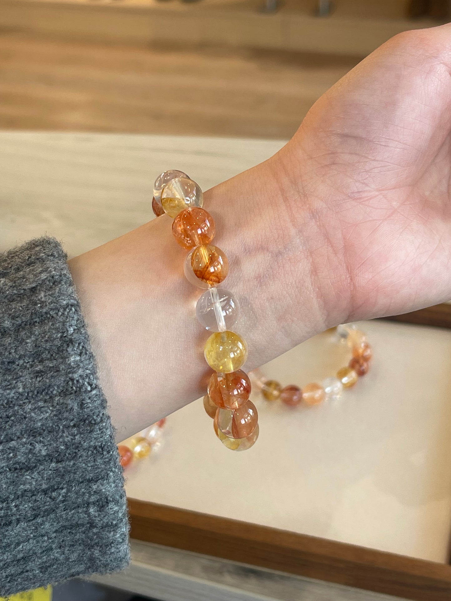 Kelly Designs Koi Gum Flower Natural Crystal (Instock)
