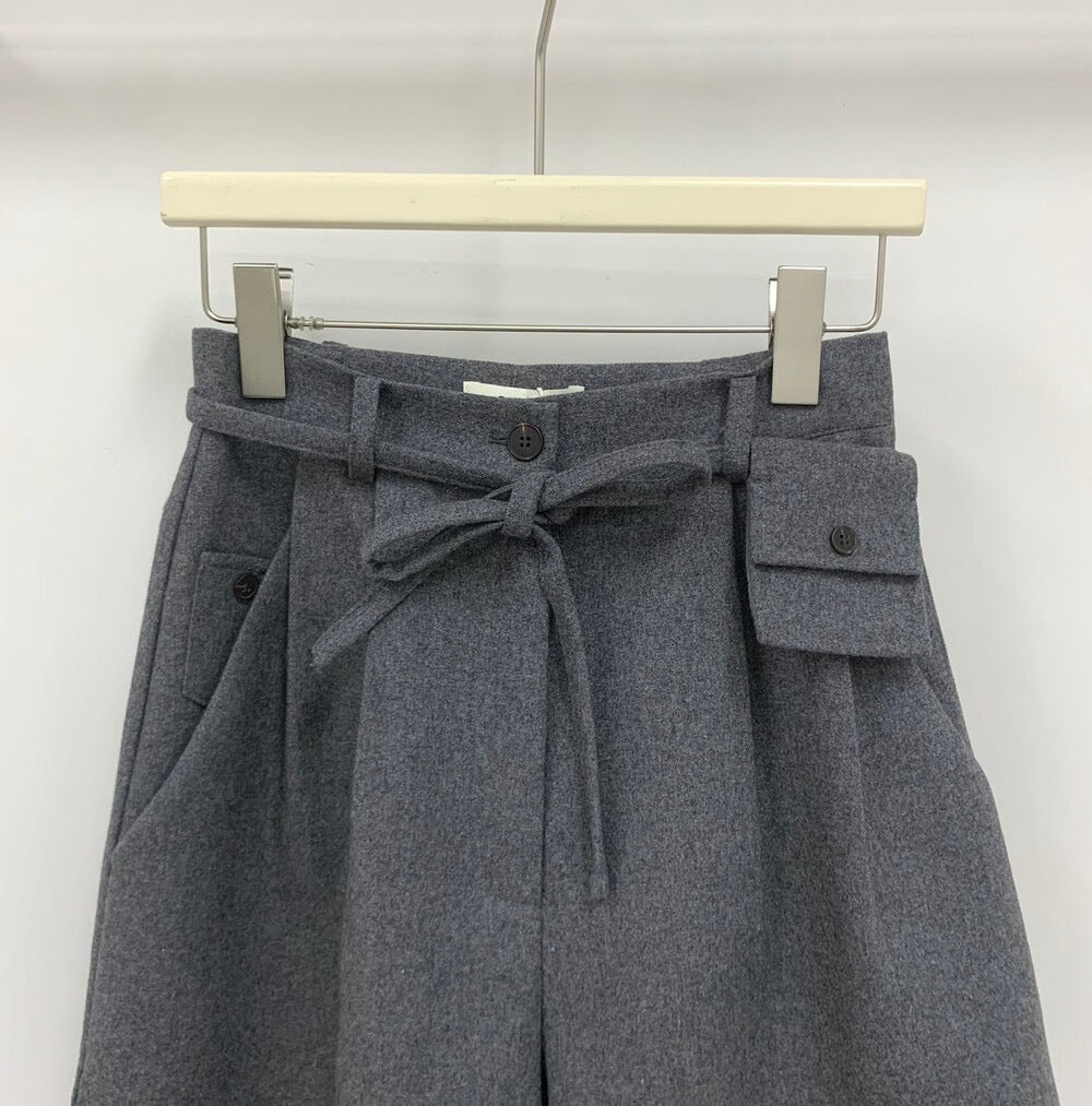 Kelly Designs Wool Blend Tailored Bermuda Shorts (Instock)