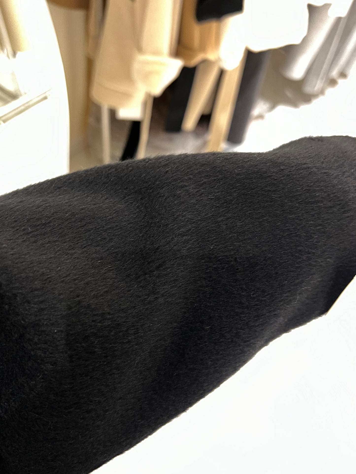 Kelly Designs Wool&Bactrian Camel Black Coat (Instock)