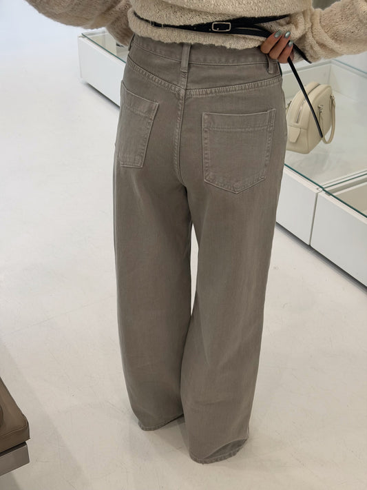 Kelly Designs Khaki Straight-Leg Jeans (Instock)