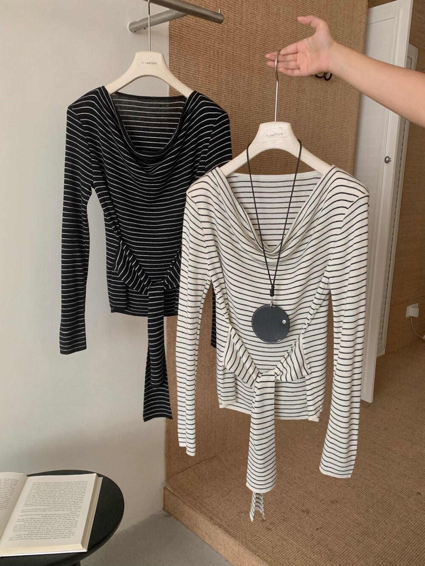Kelly Designs Two Colors Stripe 2-ways Top (Instock)