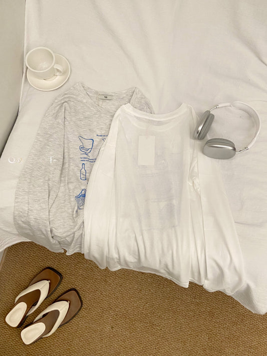 Kelly Designs Casual Graphic Sun Shirt – Two Colors Long Sleeve (Instock)