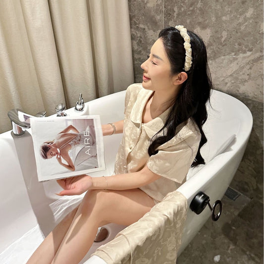 Kelly Designs Clasic Pajama Set – Short Sleeve & Long/Short Pants 3pcs Set (Instock)