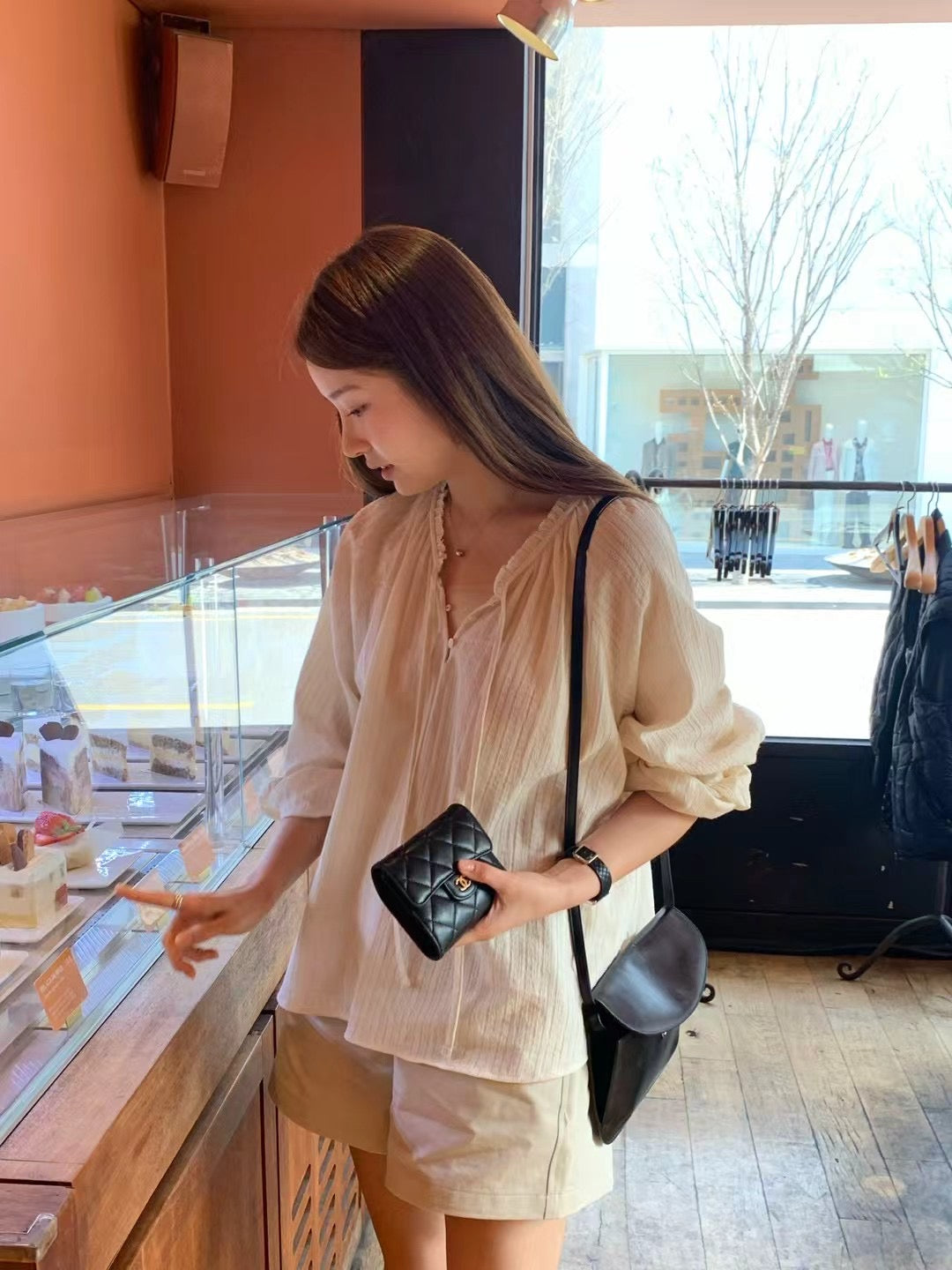 Korean APM Collection Ounce White Blouse (Preorder)