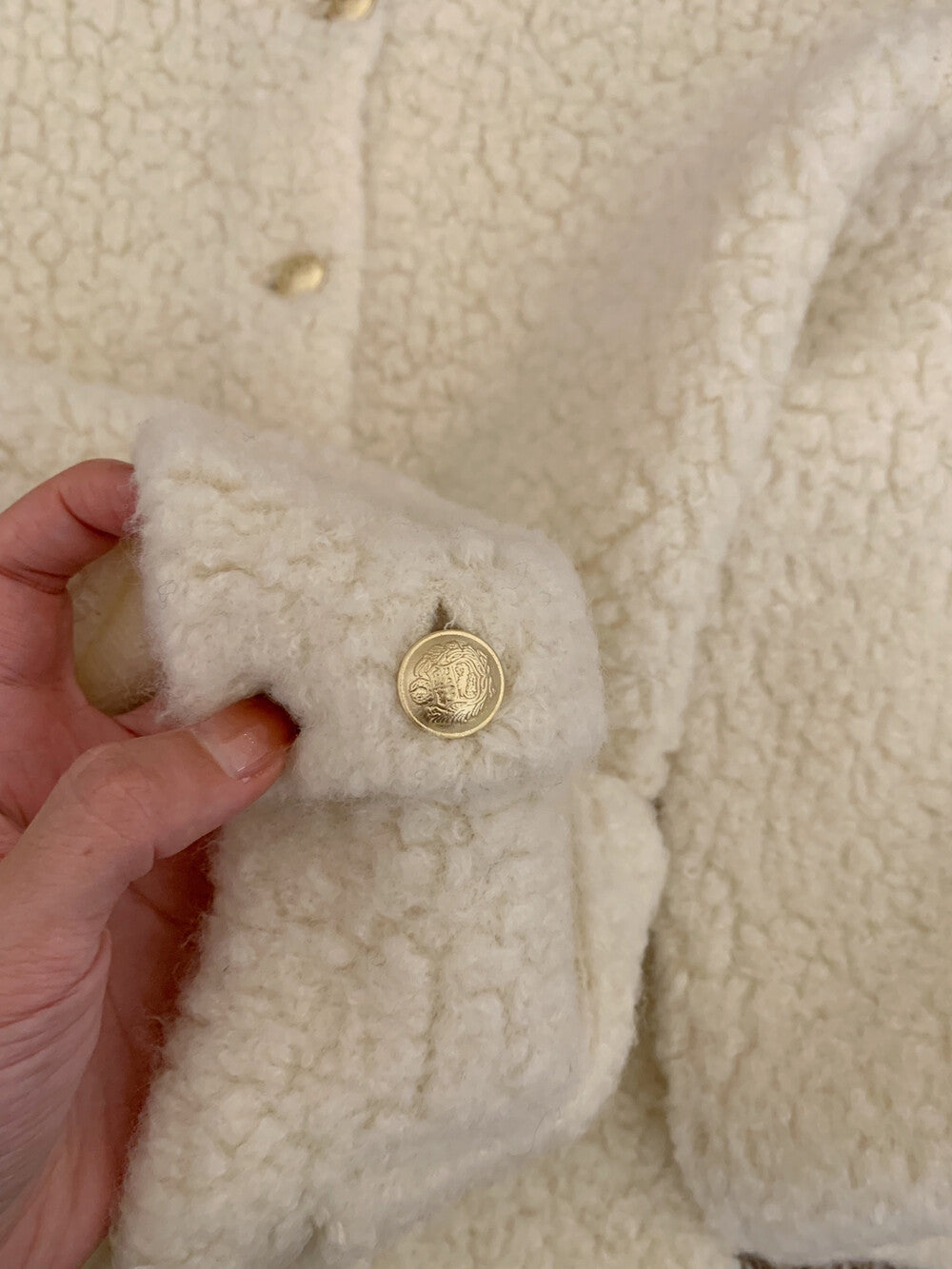 Kelly Designs Gold Buttons Wool Three Colors Cardigan (Instock)