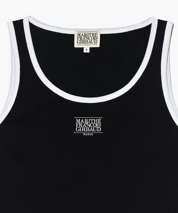 Marithe _ W CLASSIC LOGO SLEEVELESS black (Instock)
