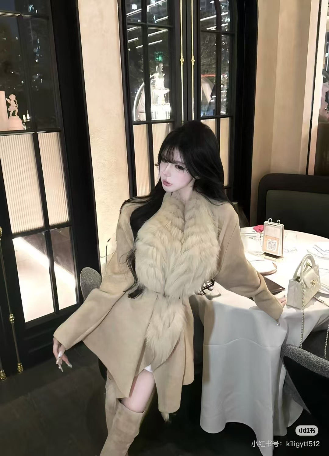 Kelly Designs Fox Fur Brown Jacket (Instock)