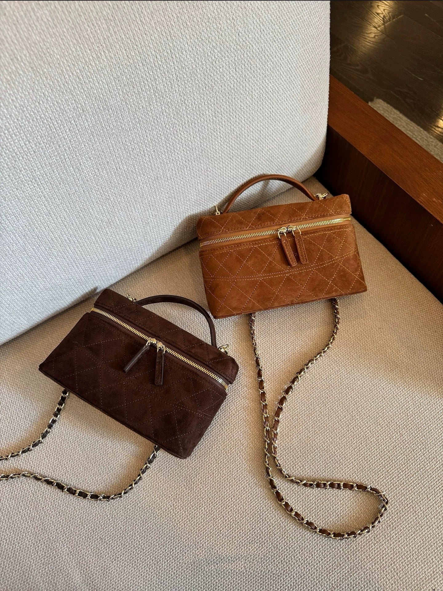 Kelly Designs Leather Shearling Handle Bag-Two Colors (Instock)