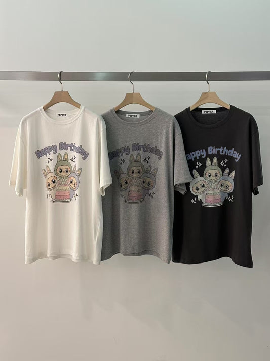 Korean APM Collection Labubu Graphic T-Shirt (Instock)