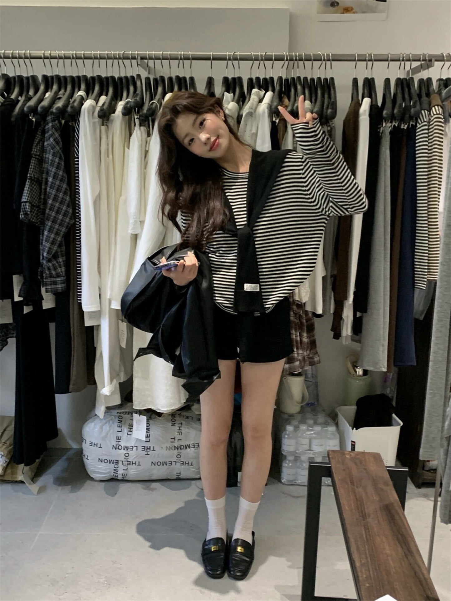 Kelly Designs Real 2pcs Stripe 2 Colors Top (Instock)
