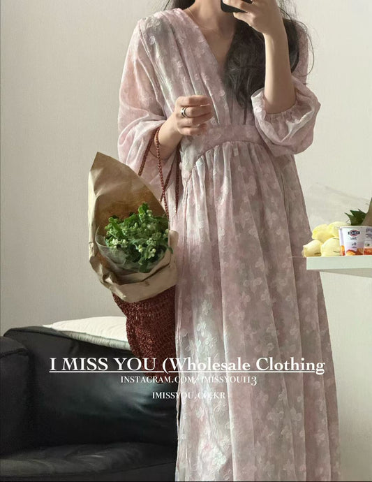 Korean APM Collection I Miss You Pink Dress (Instock)