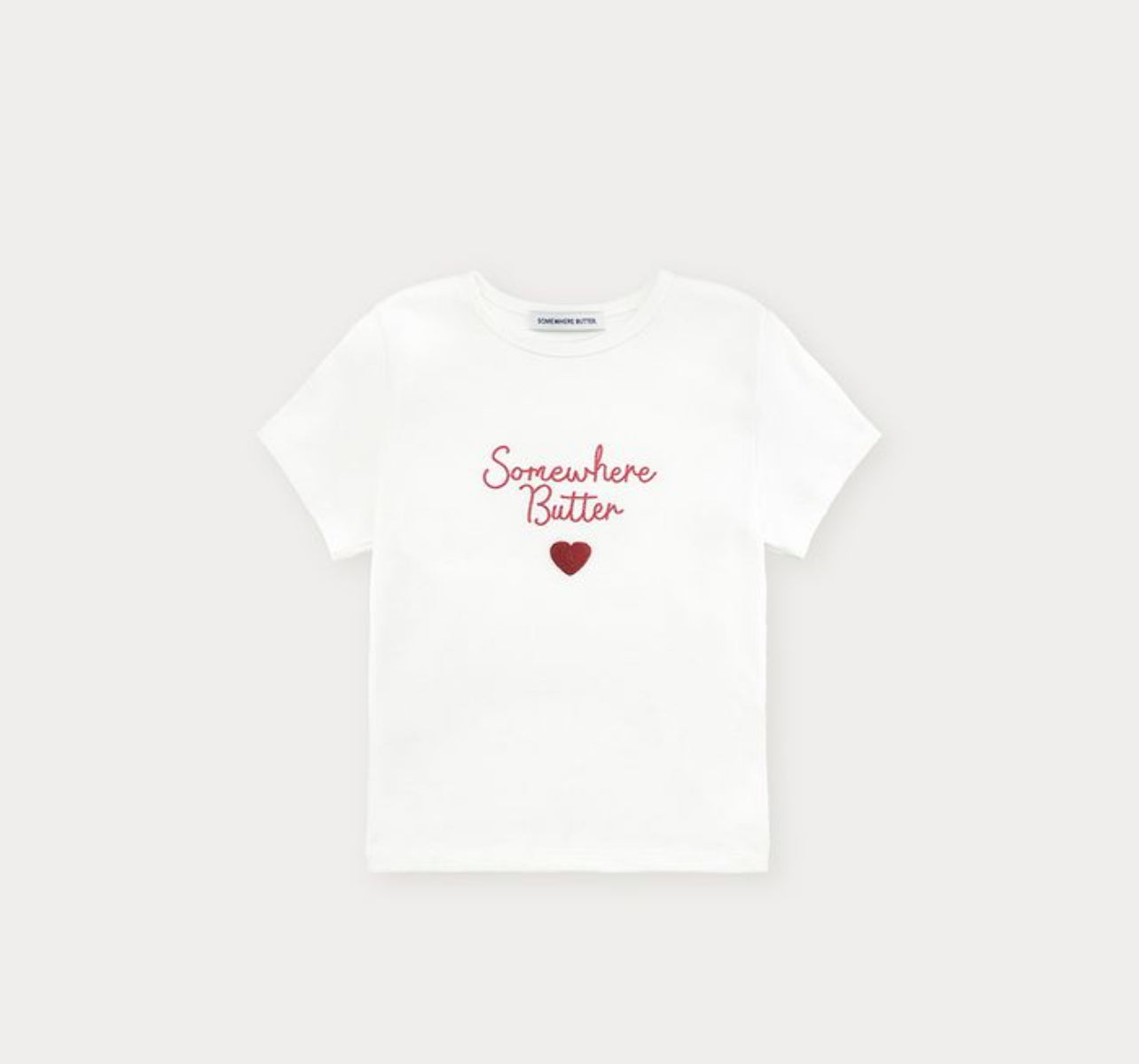 Korean Brand Boucle Heart Logo Top (Instock)