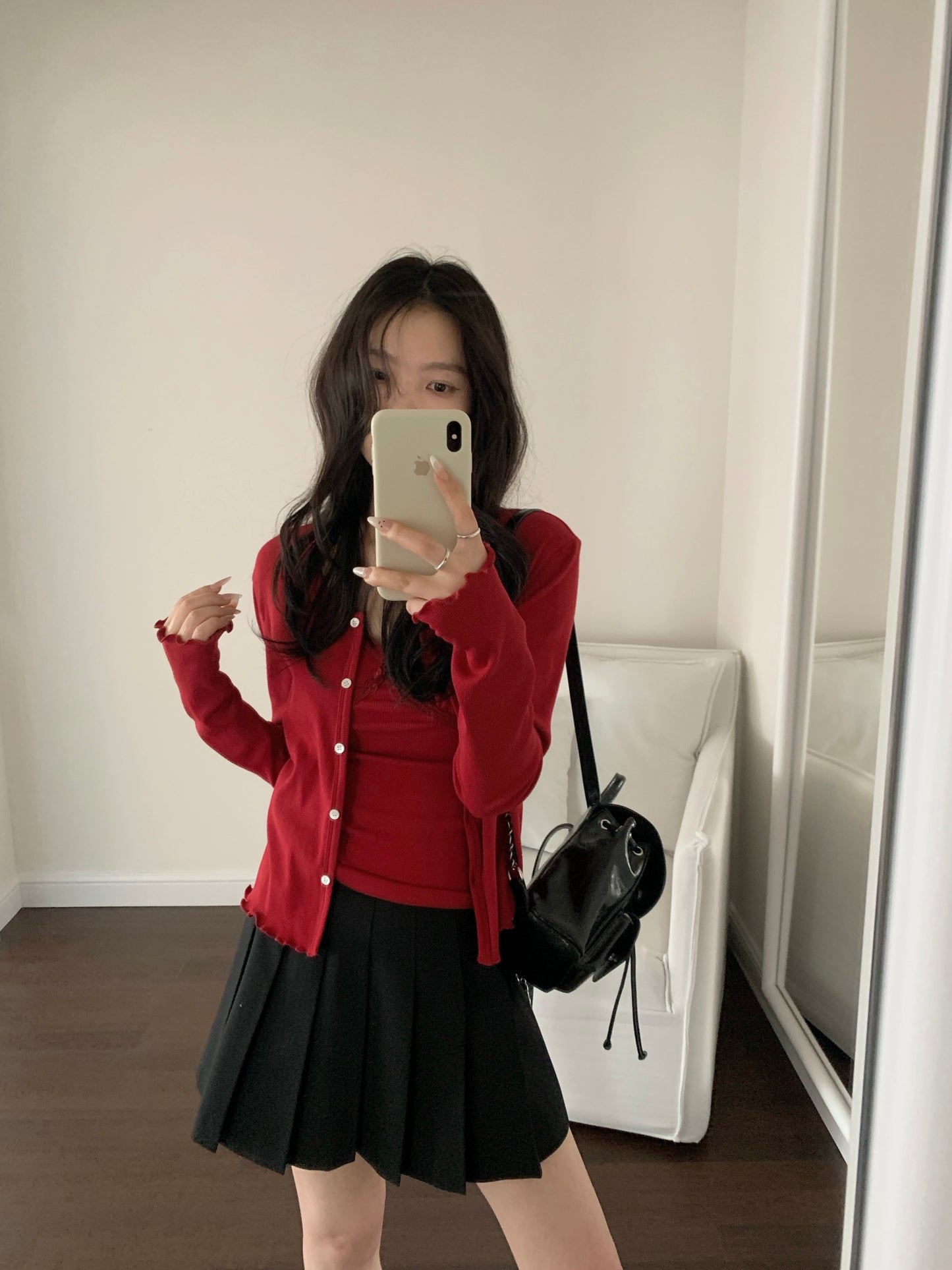 Kelly Designs Red Cami Top and Cardigan Set (Instock)