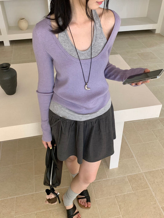 Kelly Designs 3 Colors Fake 2pcs Top (Instock)