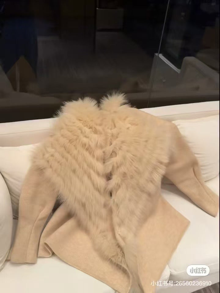 Kelly Designs Fox Fur Brown Jacket (Instock)