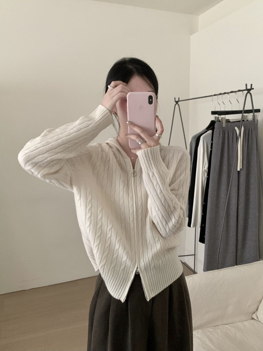 Kelly Designs Wool Multiple Colors Zip Up Cardigan (Instock)