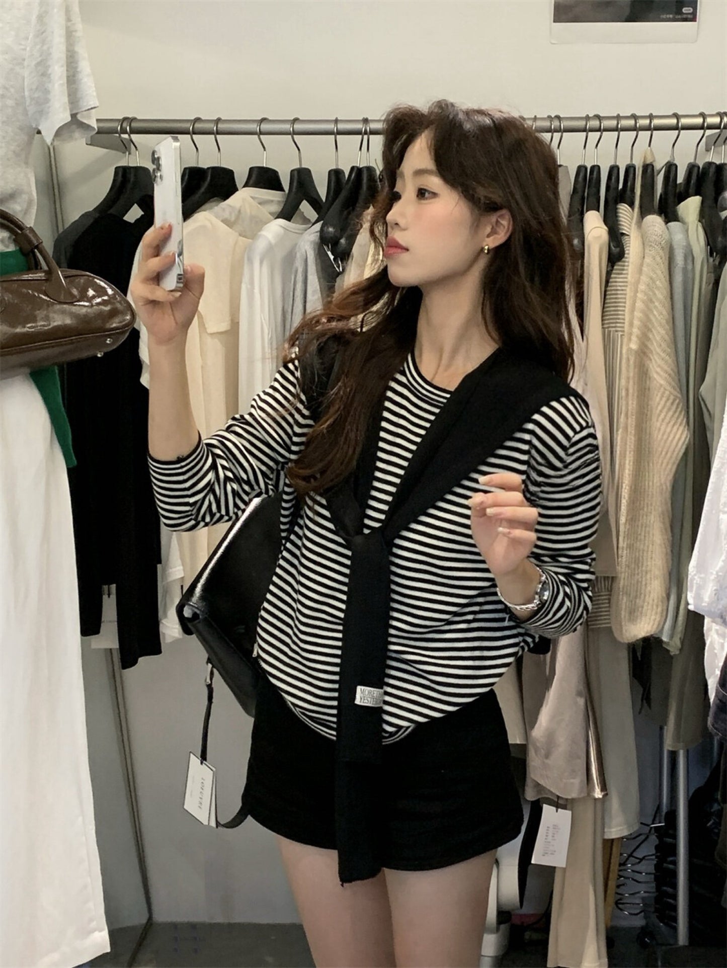 Kelly Designs Real 2pcs Stripe 2 Colors Top (Instock)