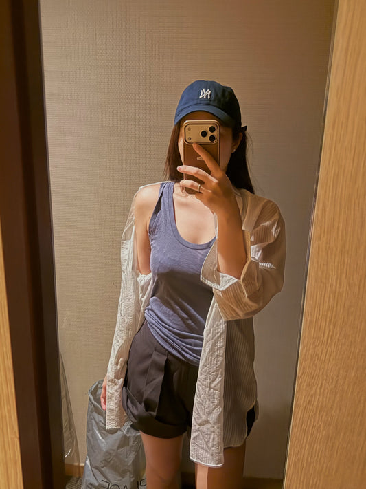 Korean APM Collection Tank Top, White Shirt and Shorts (Instock)