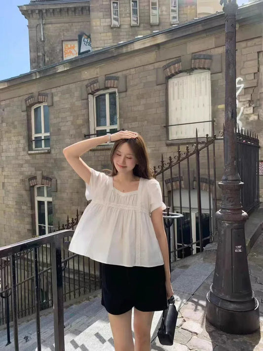 Korean APM Collection Ounce White Top (Instock)