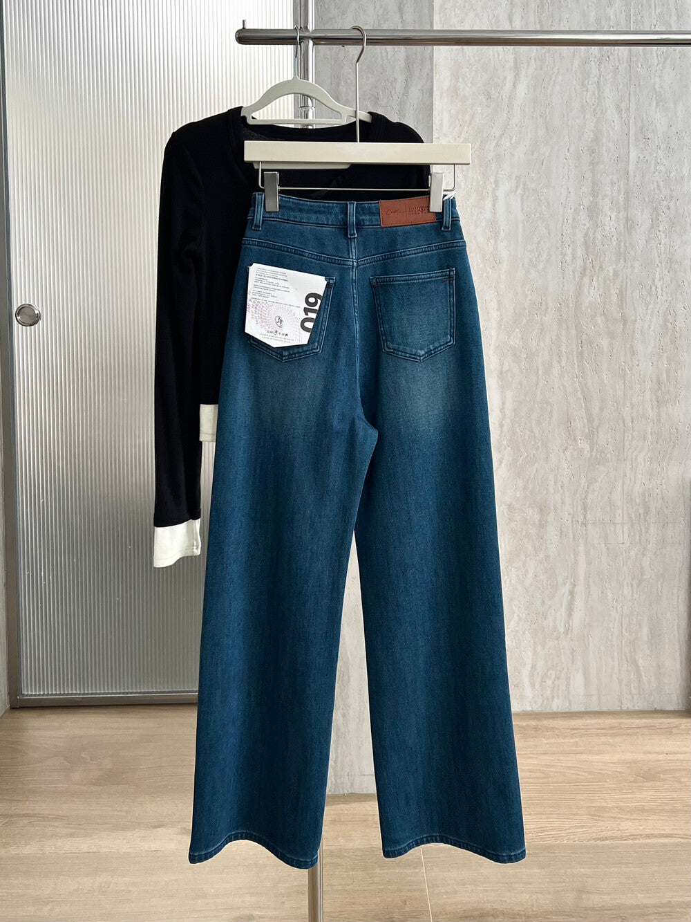 Kelly Designs Fleece-Lined Denim Navy Jeans (Instock)