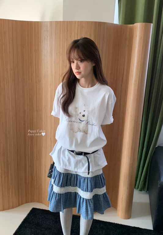 Korean APM Collection Puppy Tshirt-3 Colors (Instock)