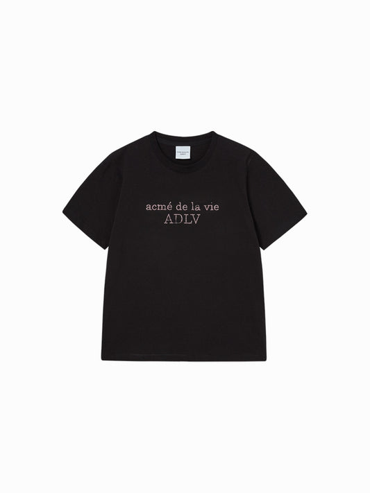 ADLV WOMAN CUBIC BASIC LOGO SHORT SLEEVE T-SHIRT (Instock)