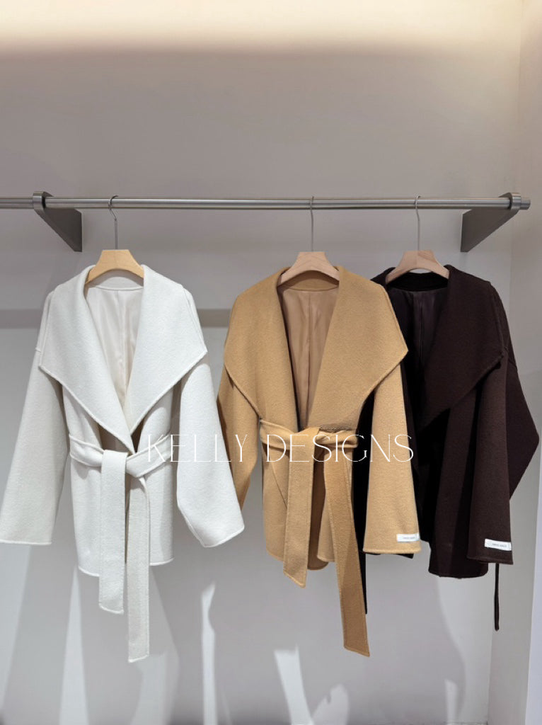 Kelly Designs Brown Sheep Wool Coat (Instock)