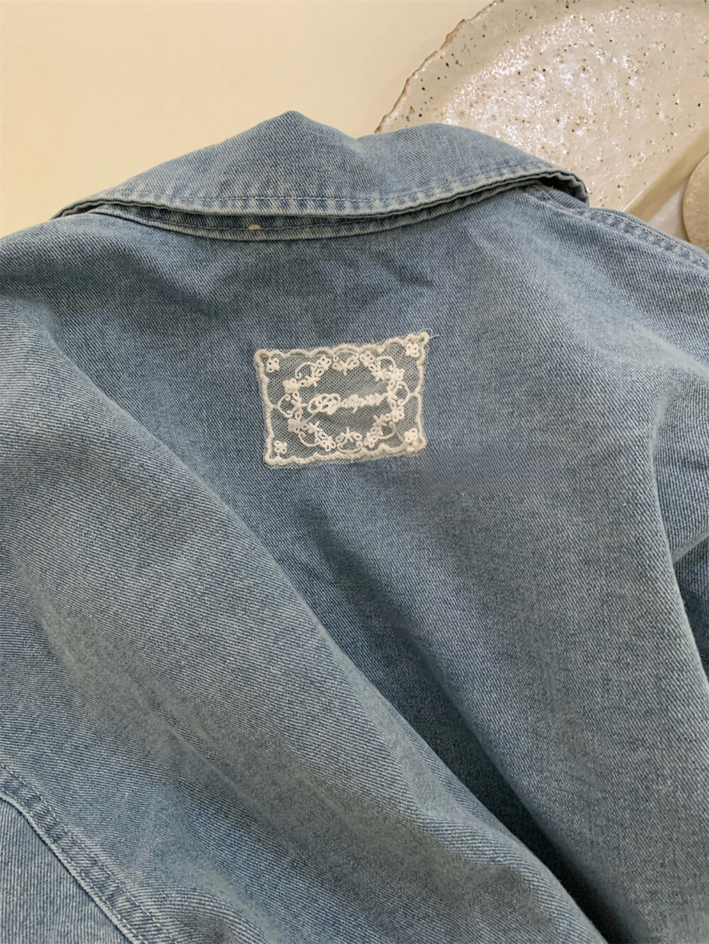 Kelly Designs Korean Style Blue Denim Shirt (Coming Soon)