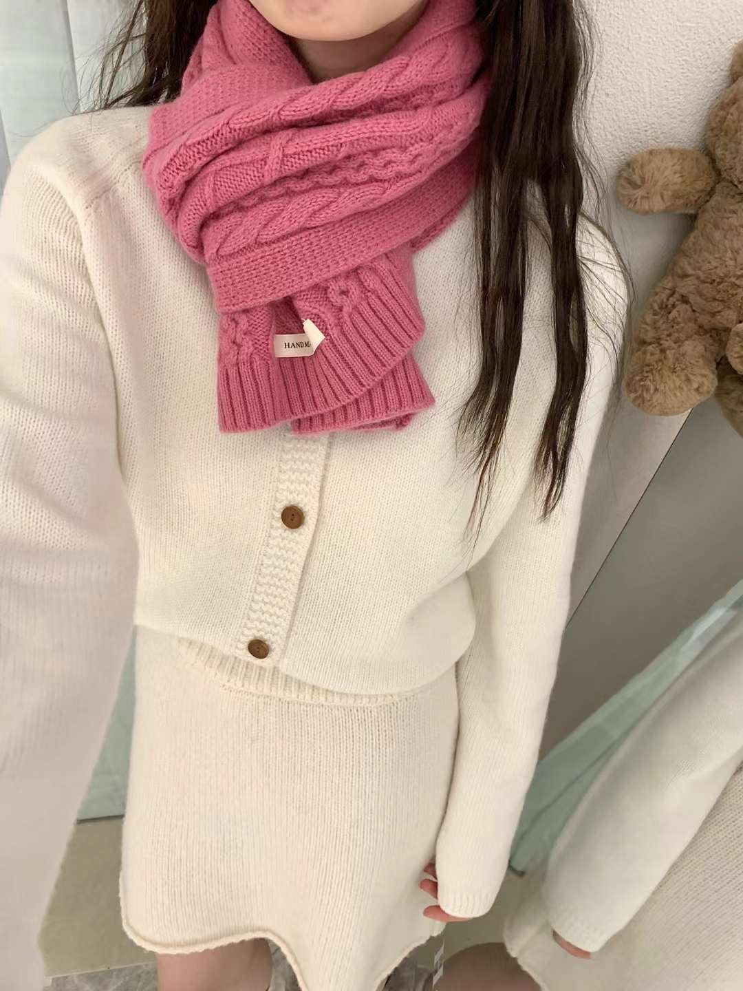 Kelly Designs Full wool hemp flower scarf (Instock)