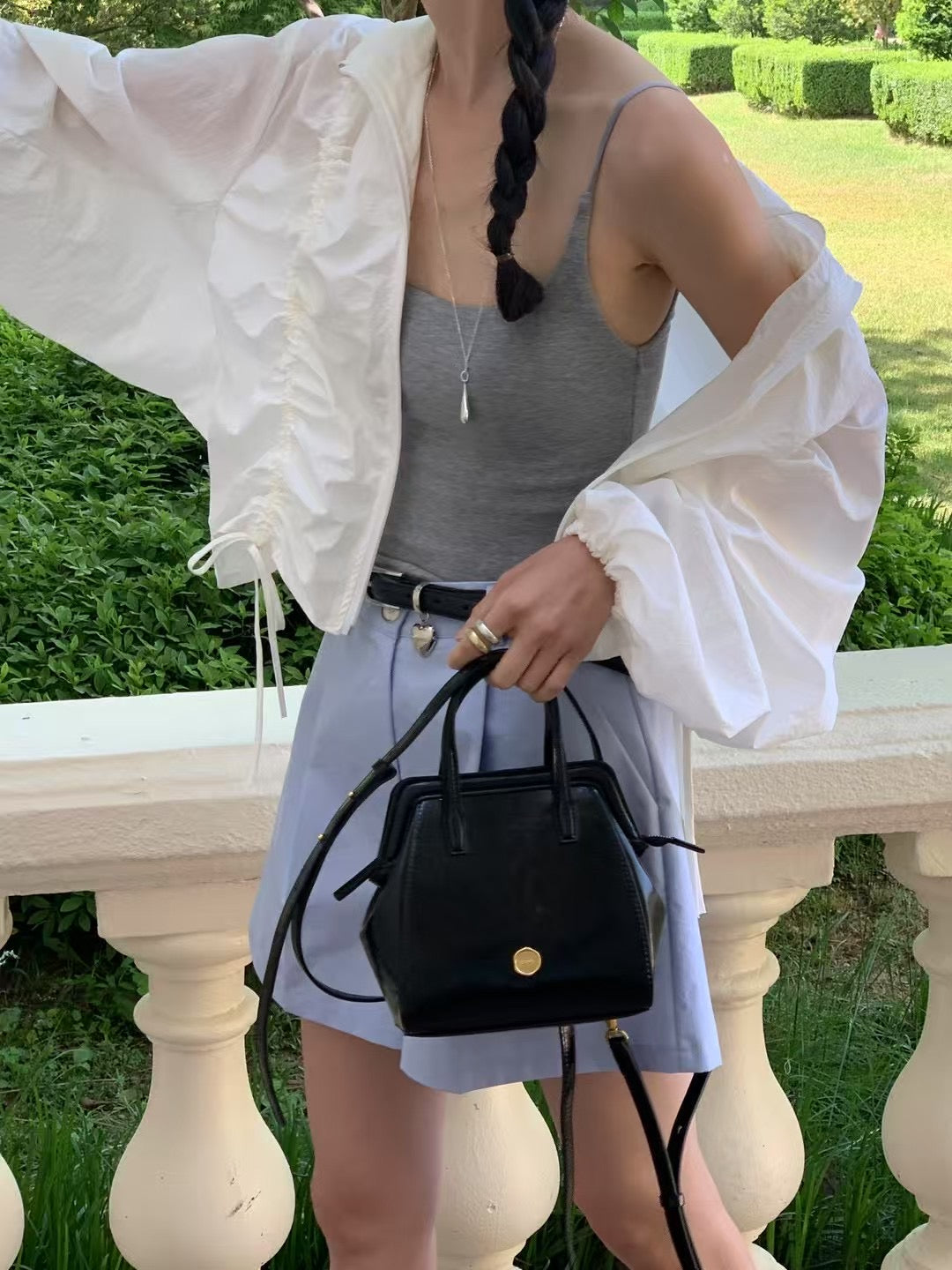 Korean APM Collection Leather Mini Two Way Bag (Preorder)