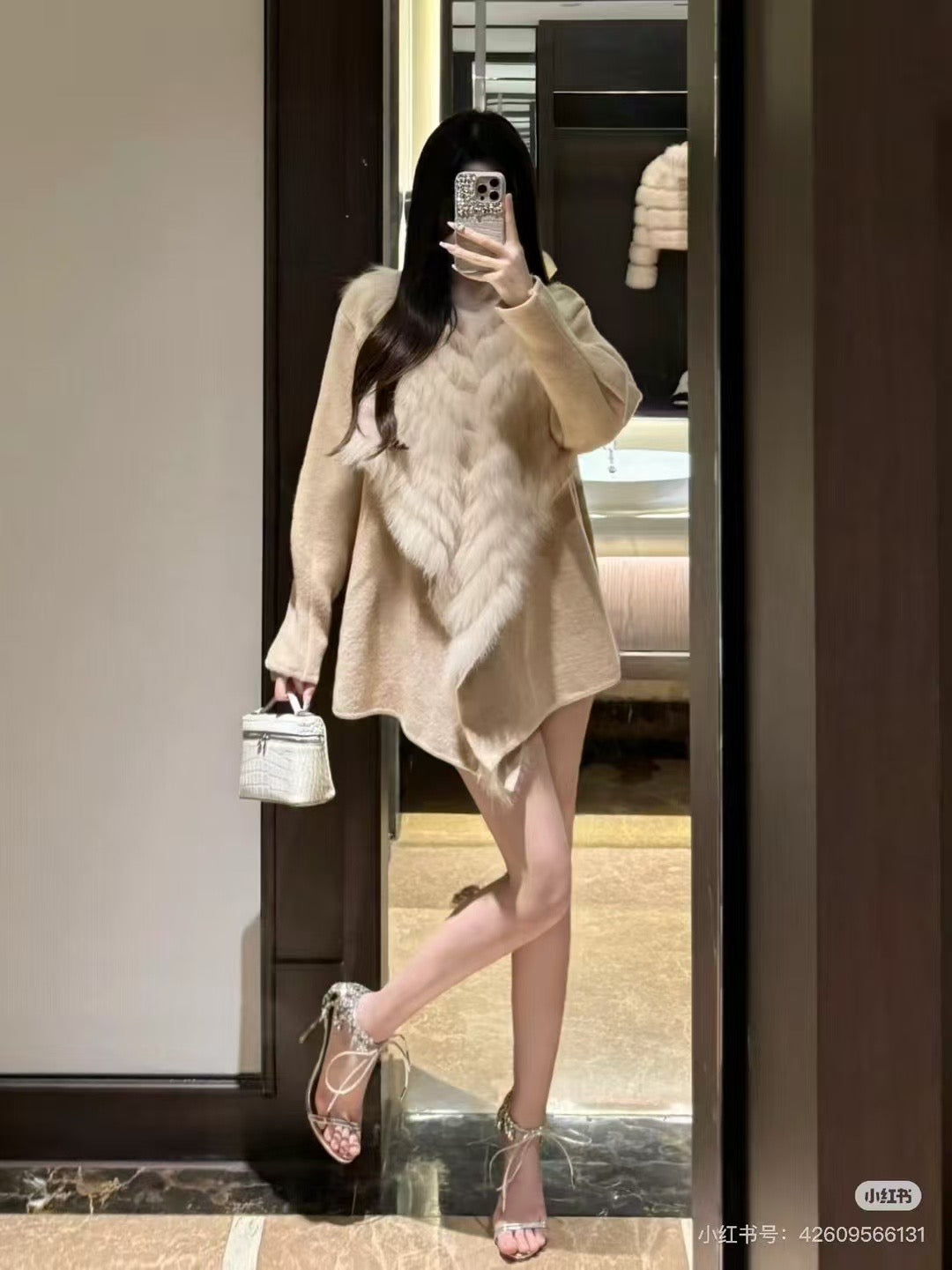 Kelly Designs Fox Fur Brown Jacket (Instock)