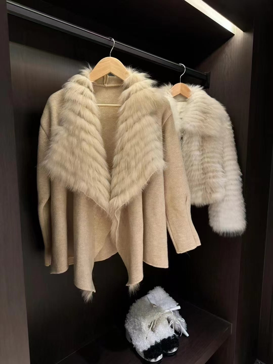 Kelly Designs Fox Fur Brown Jacket (Instock)