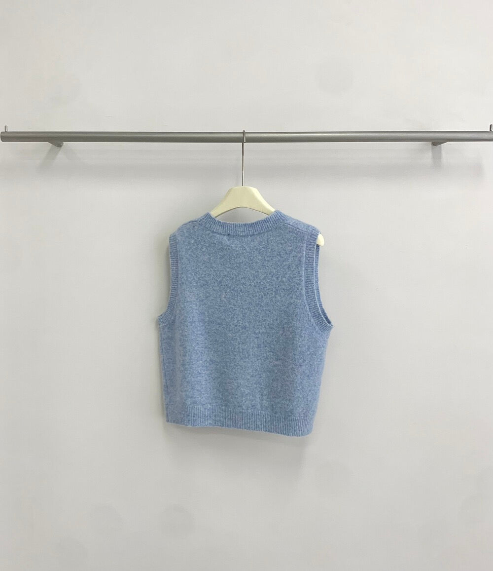Kelly Designs Yellow Flowers Blue Vest (Instock)