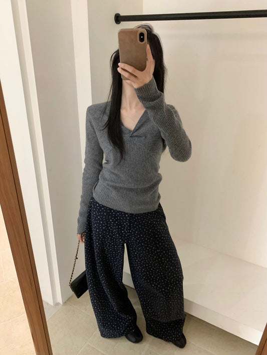 Kelly Designs Grey Wool Top (Instock)