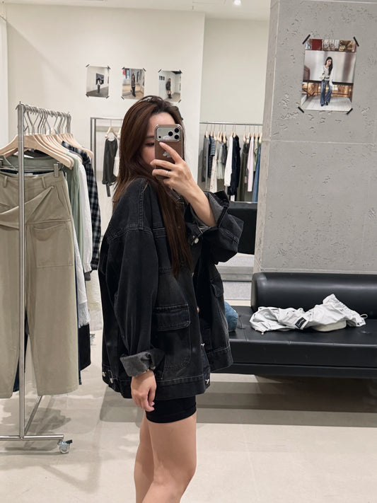 Kelly Designs Denim Oversized Jacket-2 Colors(Instock)