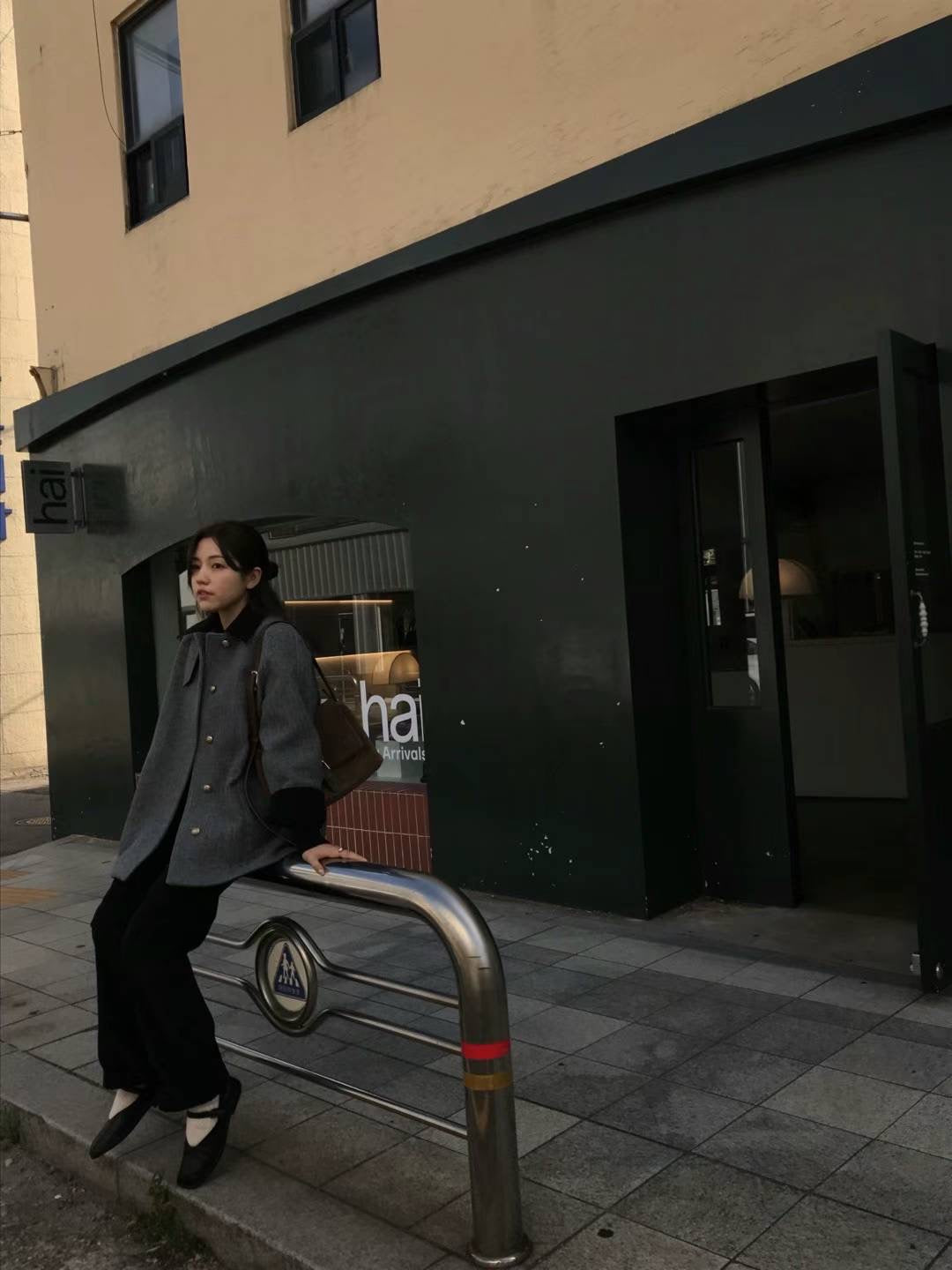 Korean APM Collection AGO Grey Wool Coat (Instock)